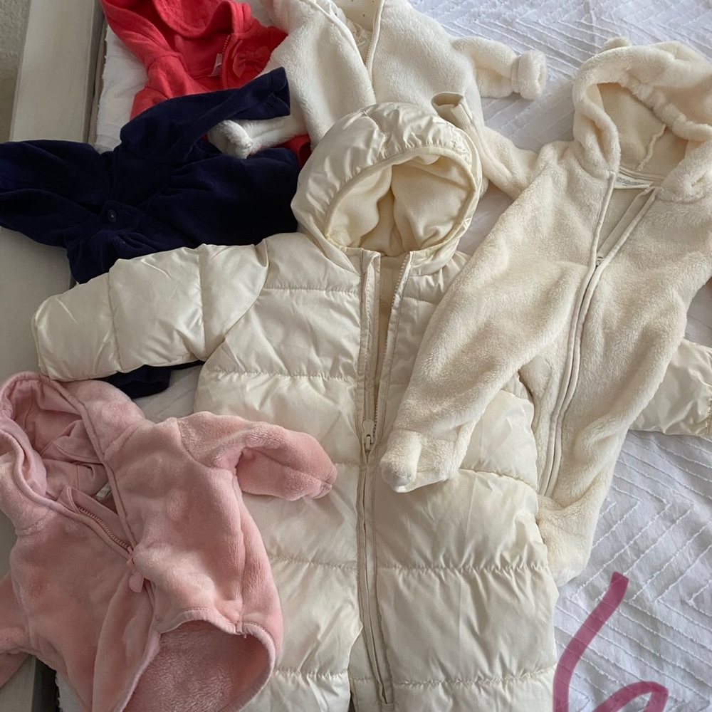 Newborn outerwear six piece lot